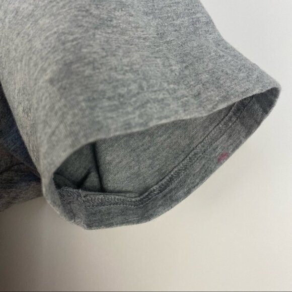 Adidas Originals | Purple Metallic Shimmer Logo Oversized Crop Tee Grey - Picture 4 of 7